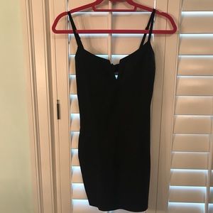 Toni black mini dress